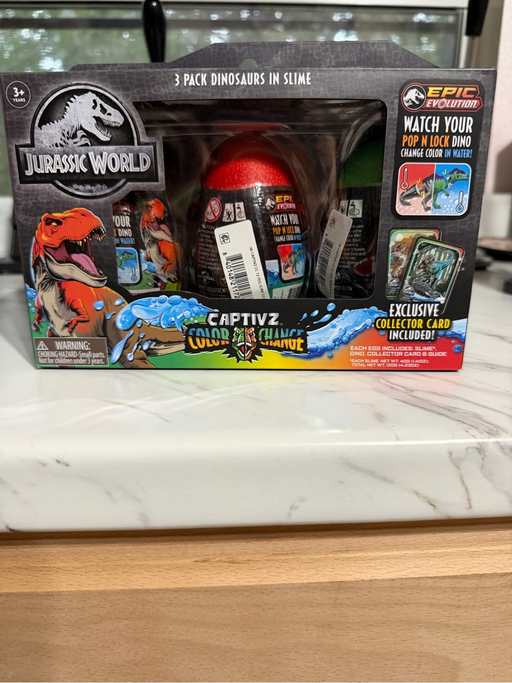 Captivz Color Change Dino 3-Pack – Red & Black